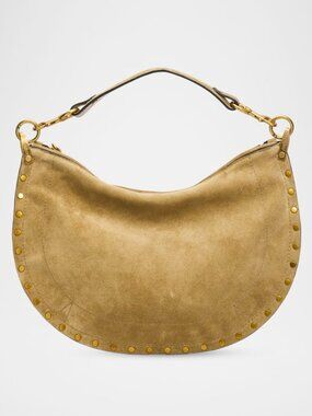 NEW Isabel Marant Oskan Soft Zipped Suede Leather 2 Way Crossbody Shoulder Bag